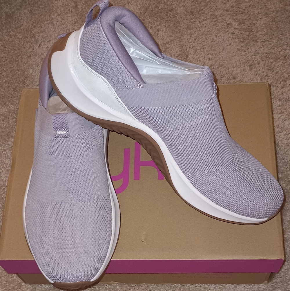Ryka Encore Knit Purplefog Slip-On Sneakers 12M